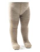 Wool Tights, Antrazit Sukkahousut Beige Smallstuff