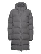 Alta Longer Puffer Jacket W3T4 Topattu Pitkä Takki Grey Rains