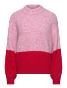 Patrisia New Block Knit Tops Knitwear Jumpers Pink A-View