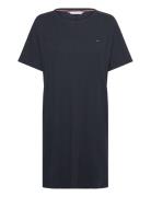 Ss Rib Jersey Nightdress Yöpaita Navy Tommy Hilfiger