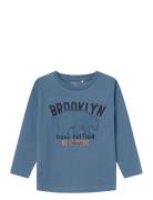 Nmmlasso Ls Top Tops T-shirts Long-sleeved T-shirts Blue Name It