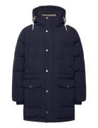 Heavy Down Mid Length Jacket Parka Takki Navy GANT