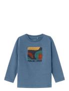 Nmmlalo Ls Top Tops T-shirts Long-sleeved T-shirts Blue Name It