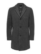 Onsjaylon Wool Coat Otw Villakangastakki Pitkä Takki Grey ONLY & SONS