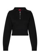 Sheveni Tops Knitwear Jumpers Black HUGO