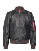 Ma-1 Leather Lf Nahkatakki Brown Alpha Industries