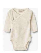 Wool Body L/S Willow Bodies Long-sleeved Beige Wheat