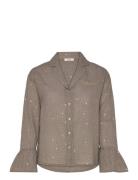 Louana - Pyjama Shirt Toppi Beige Etam