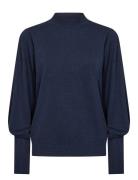 Sc-Dollie Tops Knitwear Jumpers Navy Soyaconcept