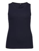 Carkenya Rib Tank Top Jrs Tops T-shirts & Tops Short-sleeved Navy ONLY...