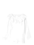 Nmfrilda Slim Ls Top Tops T-shirts Long-sleeved T-shirts White Name It