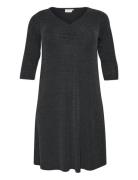 Kcellia Dress Polvipituinen Mekko Black Kaffe Curve