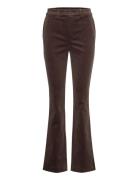 High-Rise Corduroy Boot Trouser Bottoms Trousers Flared Brown Lauren R...