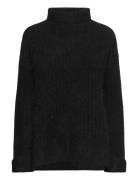 Emilie Chunky Sweater Tops Knitwear Turtleneck Black Ella&il