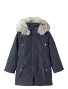 Nkfmilla Parka Jacket Long Fo Noos Parka Takki Navy Name It