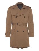 Water-Repellent Trench Coat With Belt Trenssi Takki Brown Mango