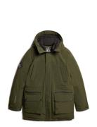 City Padded Parka Jacket Parka Takki Khaki Green Superdry