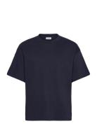 Great Boxy T-Shirt Tops T-shirts Short-sleeved Navy Weekday