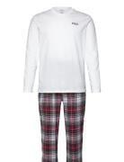 Flannel-Sle-Set Pyjama White Polo Ralph Lauren Underwear