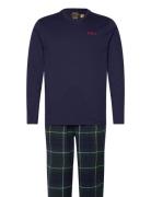 Flannel-Sle-Set Pyjama Navy Polo Ralph Lauren Underwear