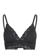 Bella Bra Top Lingerie Bras & Tops Soft Bras Bralette Black Missya