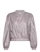 Msjanice Metallic Bomber Jacket Bombertakki Purple Minus