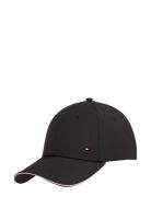 Corp 6 Panel Cap Recycled Poly Accessories Headwear Caps Black Tommy H...