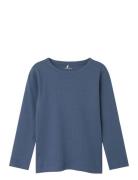 Nmmnoe Ls Slim Top Tops T-shirts Long-sleeved T-shirts Blue Name It