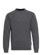 Cfkarl Crew Neck Bounty Knit Tops Knitwear Round Necks Grey Casual Fri...