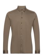 Mmgmarco Jersey Shirt Tops Shirts Casual Brown Mos Mosh Gallery