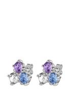 Viena Ss Blue/Violet Accessories Jewellery Earrings Studs Multi/patter...