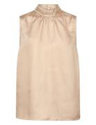 Sc-Candie Tops Blouses Sleeveless Gold Soyaconcept