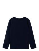 Nmfvibbi Ls Top Noos Tops T-shirts Long-sleeved T-shirts Navy Name It