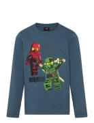 Lwtano 607 - T-Shirt L/S Tops T-shirts Long-sleeved T-shirts Navy LEGO...