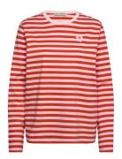 Tasaraita Unikko Ls Tops T-shirts & Tops Long-sleeved Red Marimekko