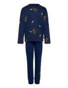 Lwaris 601 - Pyjamas Pyjamasetti Pyjama Navy LEGO Kidswear