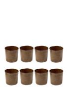 Cup Merci N°9 Set/8 Home Tableware Cups & Mugs Coffee Cups Brown Serax