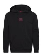 Laze Hoodie Tops Sweat-shirts & Hoodies Hoodies Black HUGO