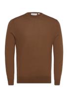 Connor Rws Tops Knitwear Round Necks Brown Tiger Of Sweden