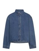 2Nd Tommi - Firm Denim Tops Shirts Long-sleeved Blue 2NDDAY