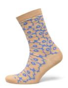 Linjaus Pikkuinen Unikko Lingerie Socks Regular Socks Beige Marimekko