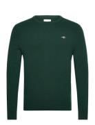 Extrafine Lambswool C-Neck Tops Knitwear Round Necks Green GANT