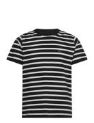 Cotton Jersey Stripe Frode Tee Tops T-shirts Short-sleeved Black Mads ...