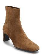 Booties Shoes Boots Ankle Boots Ankle Boots With Heel Beige Billi Bi