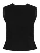 Suiting Top Tops T-shirts & Tops Sleeveless Black Weekday