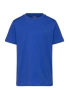 Cotton Jersey Crewneck Tee Tops T-shirts Short-sleeved Blue Ralph Laur...