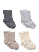 Sock 4P Rib Solid Sukat Multi/patterned Lindex