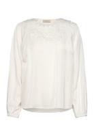 Fqsazy-Blouse Tops Blouses Long-sleeved White FREE/QUENT