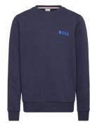 Sweatshirt Tops Sweat-shirts & Hoodies Sweat-shirts Navy BOSS