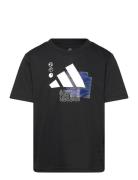 J Train Tee Sport T-shirts Short-sleeved Black Adidas Sportswear